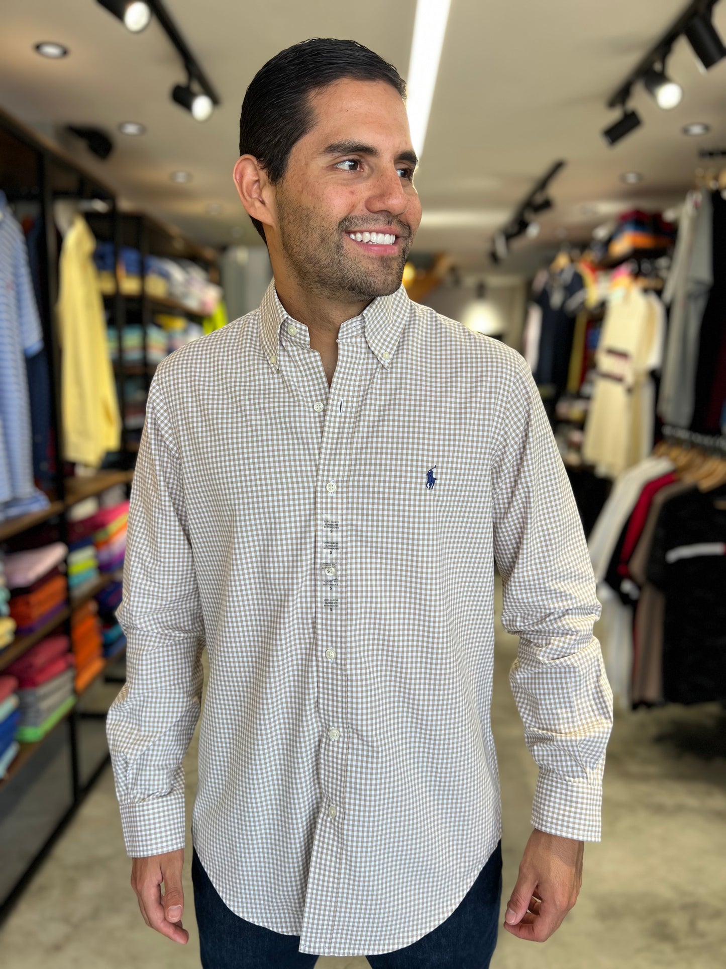 Camisa Polo R.L hombre Algodón
