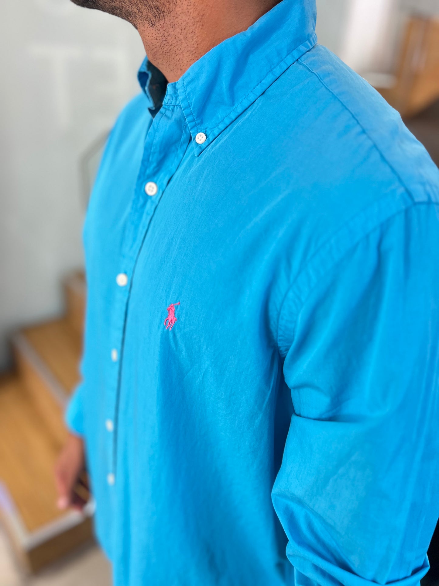 Camisa Polo R.L hombre Algodón