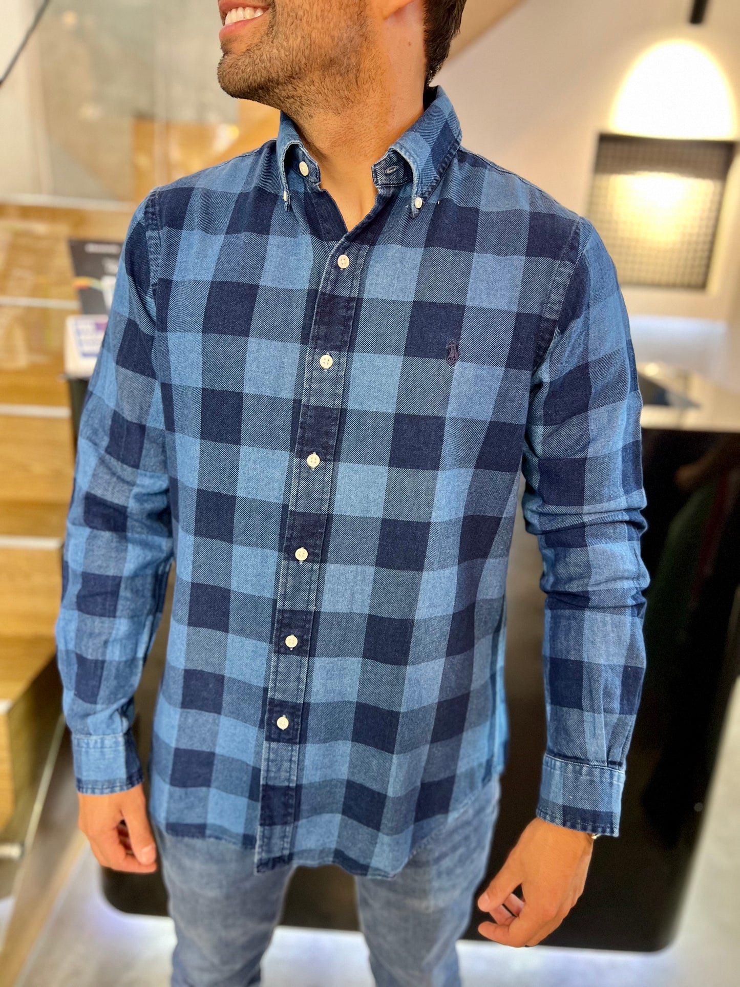 Camisa Polo R.L hombre Oxford