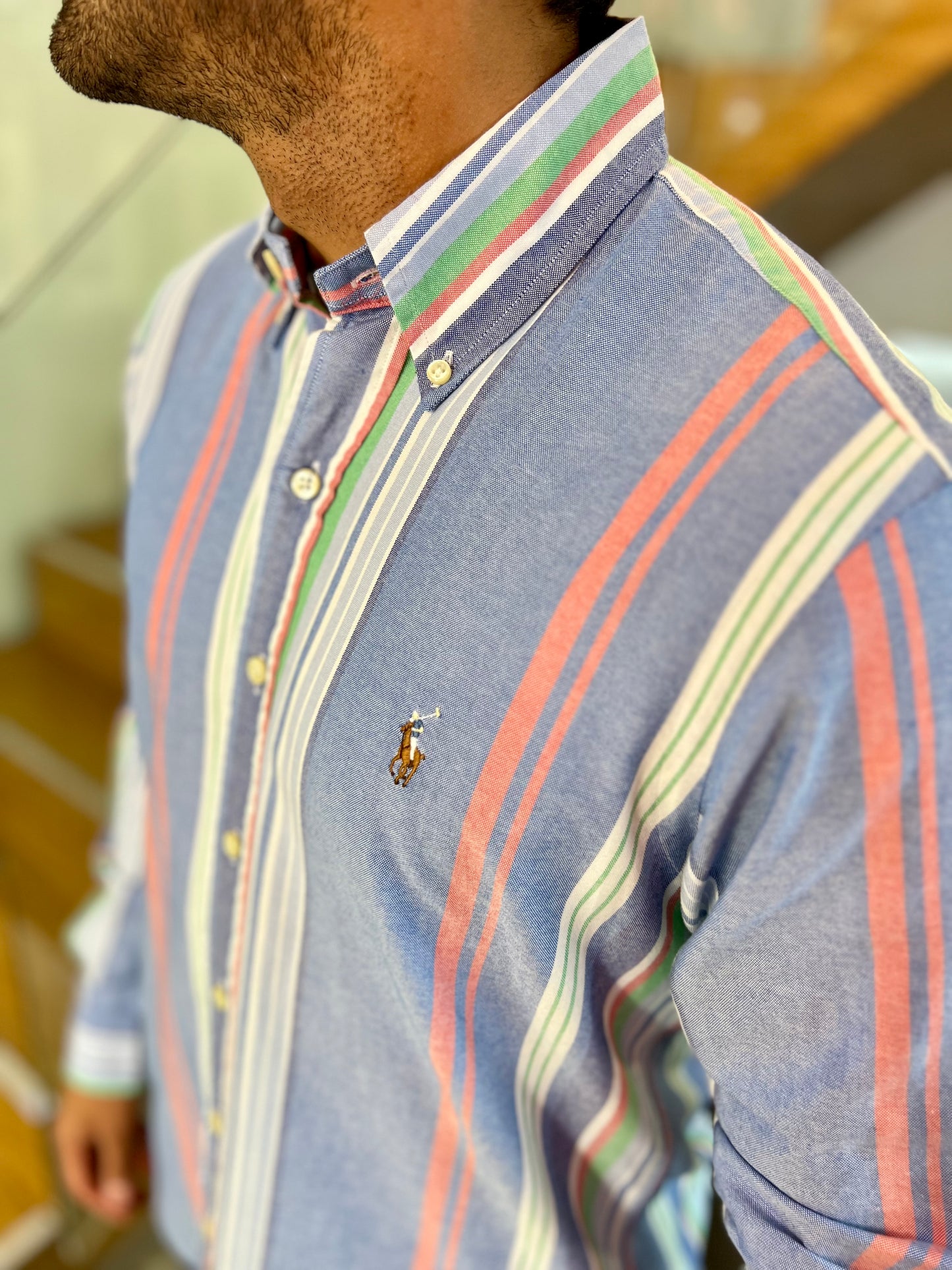 Camisa Polo R.L hombre Oxford