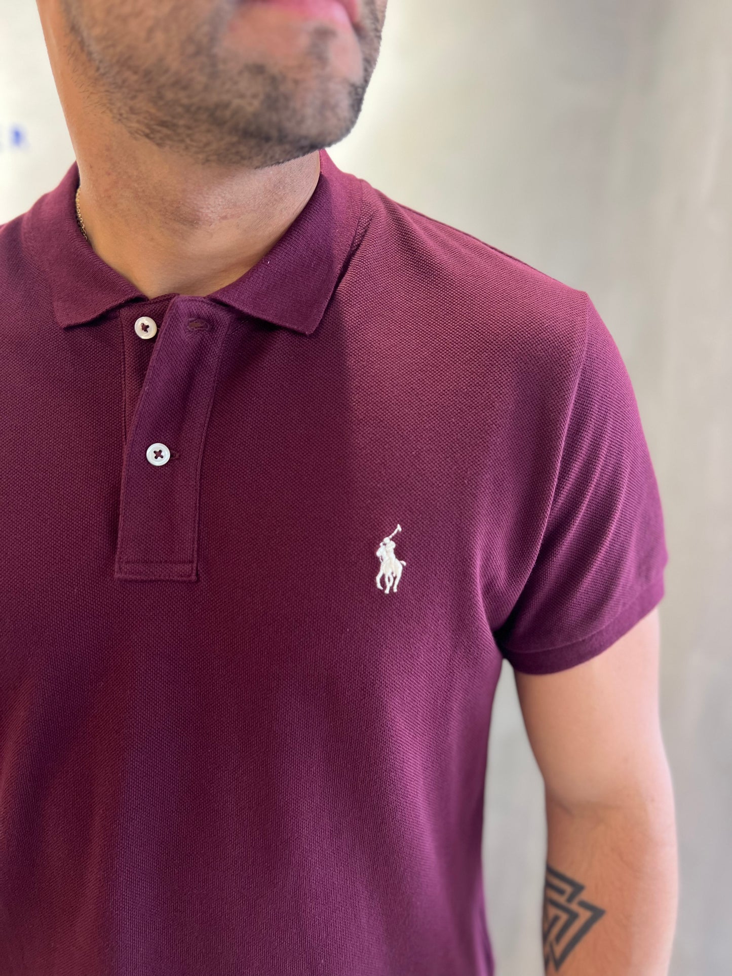 Polo R.L hombre Vinotinto
