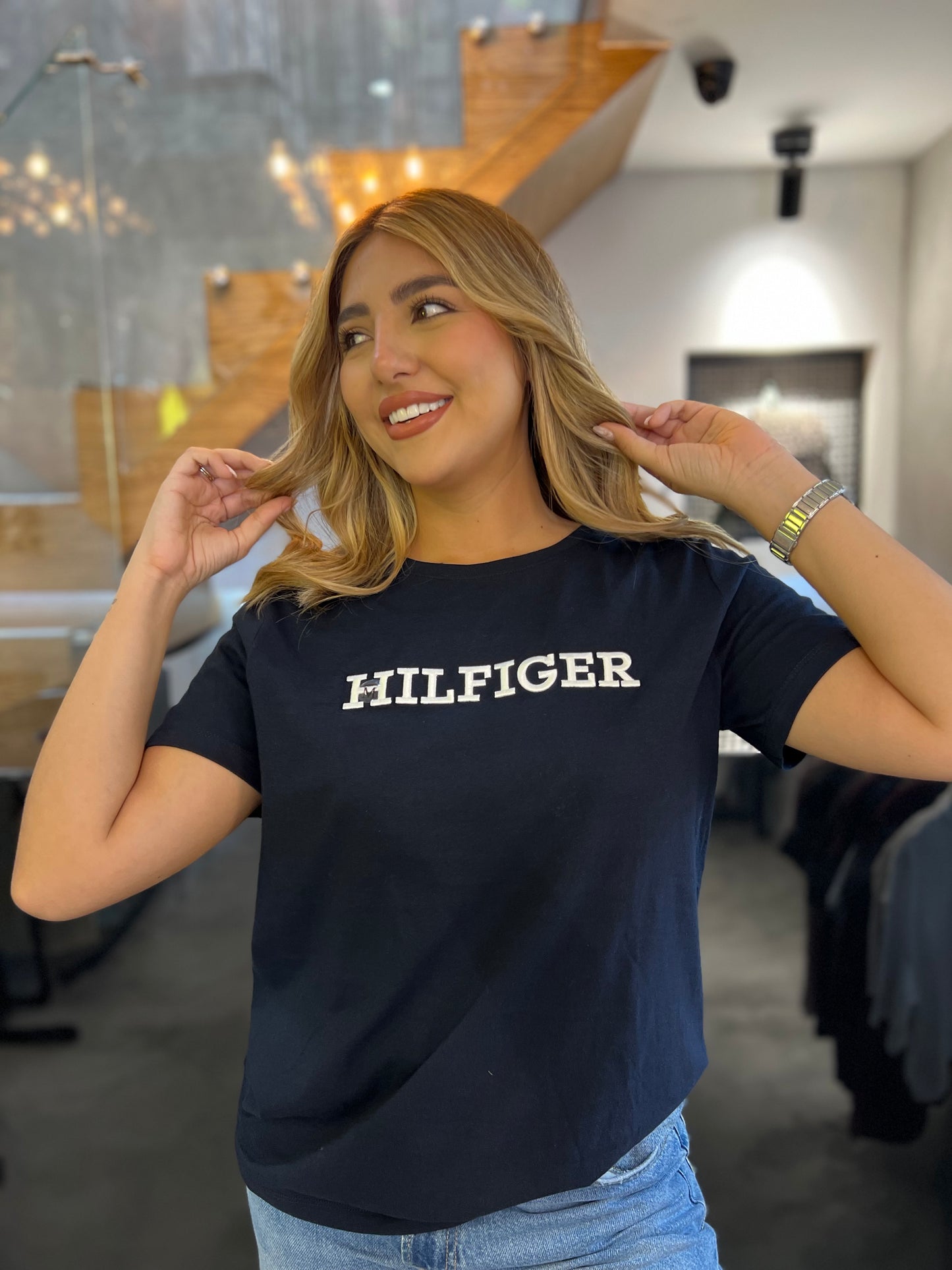 Camiseta Tommy Hilfiger Mujer Azul
