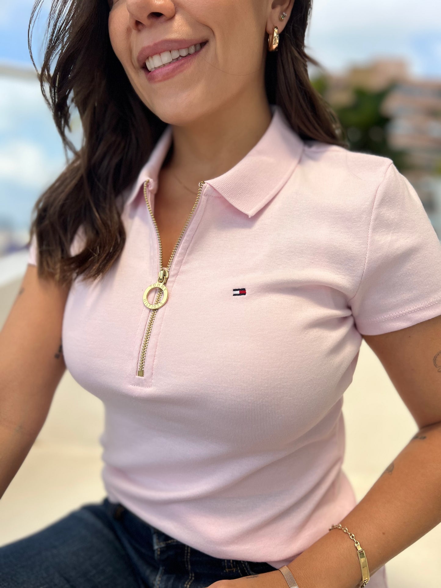Polo Tommy Hilfiger Mujer Rosa