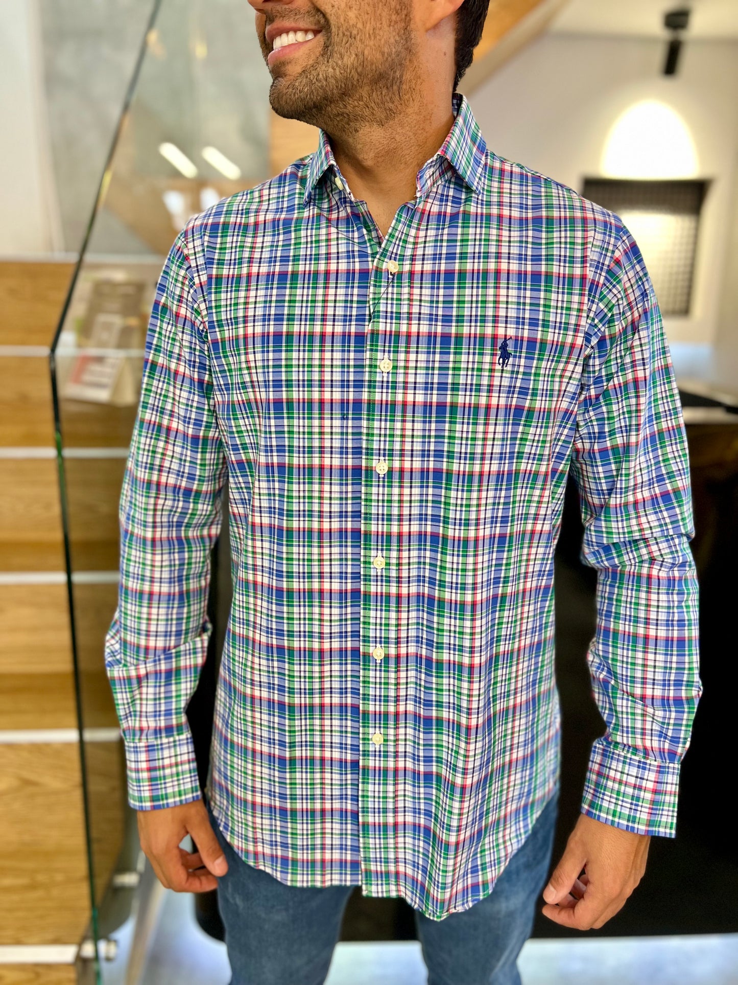 Camisa Polo R.L hombre Algodón