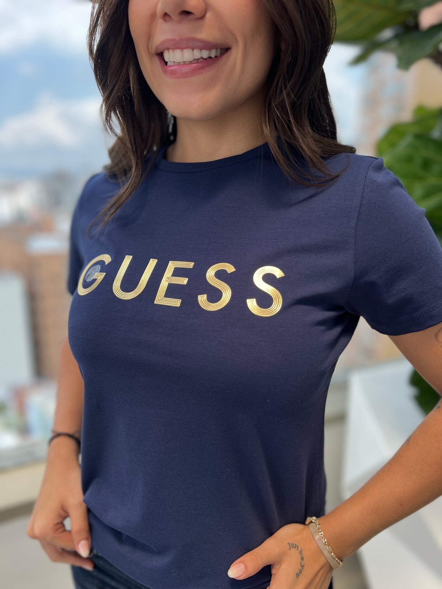 Camiseta Guess Mujer Azul