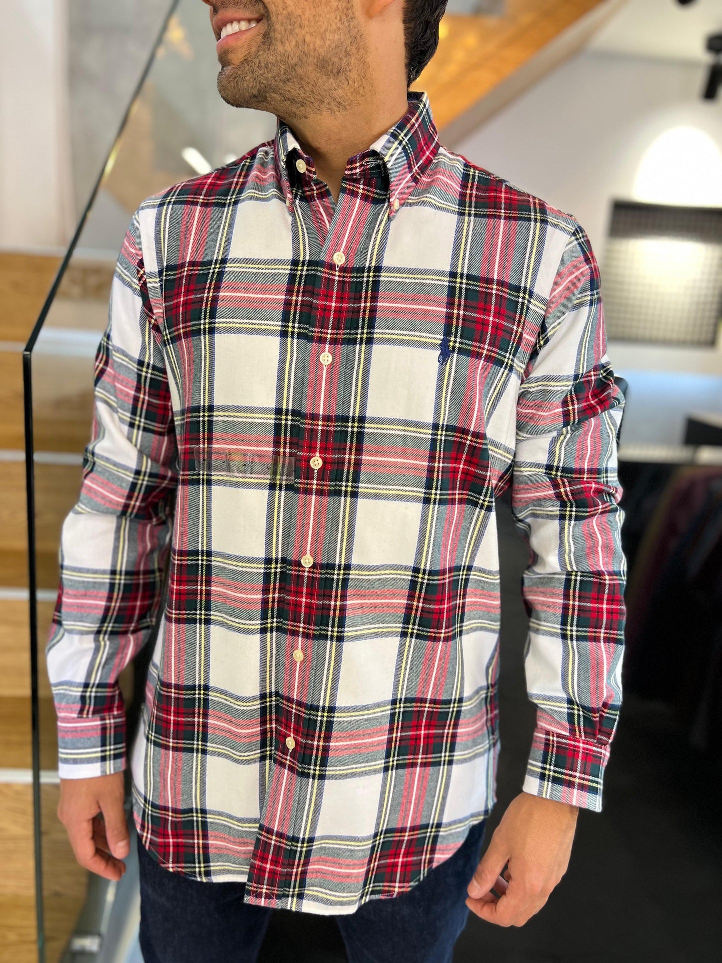 Camisa Polo R.L hombre Oxford