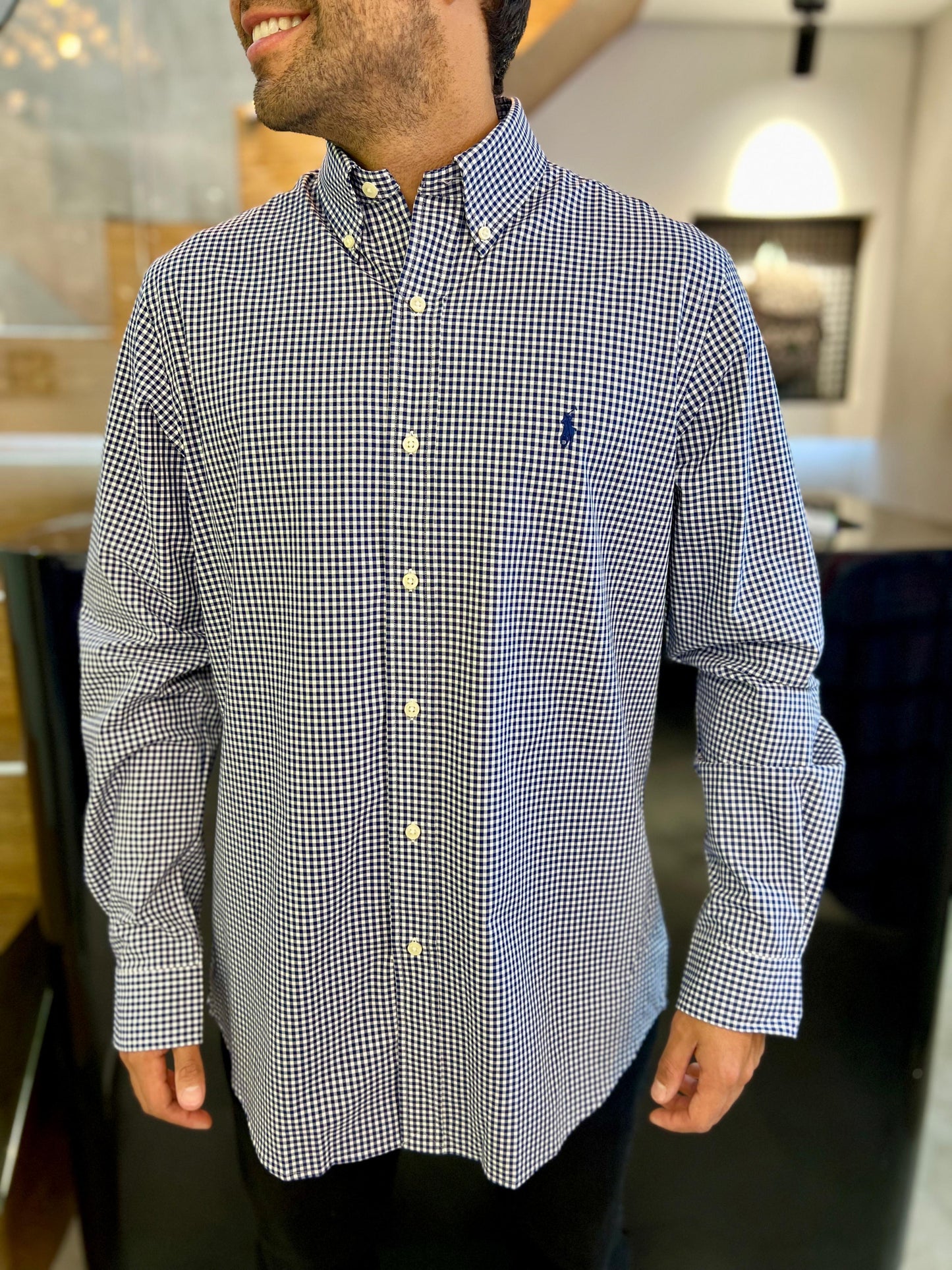 Camisa Polo R.L hombre Algodón