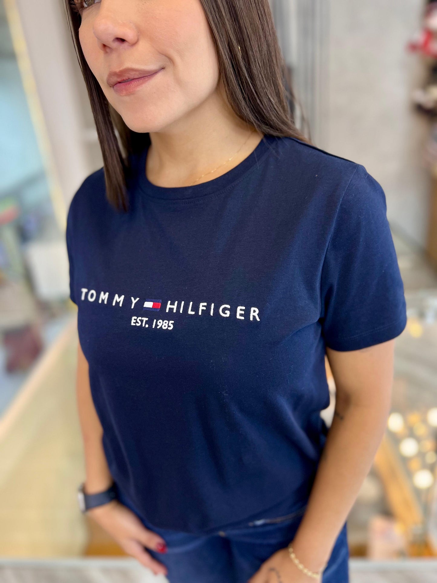 Camiseta Tommy Hilfiger Mujer Azul