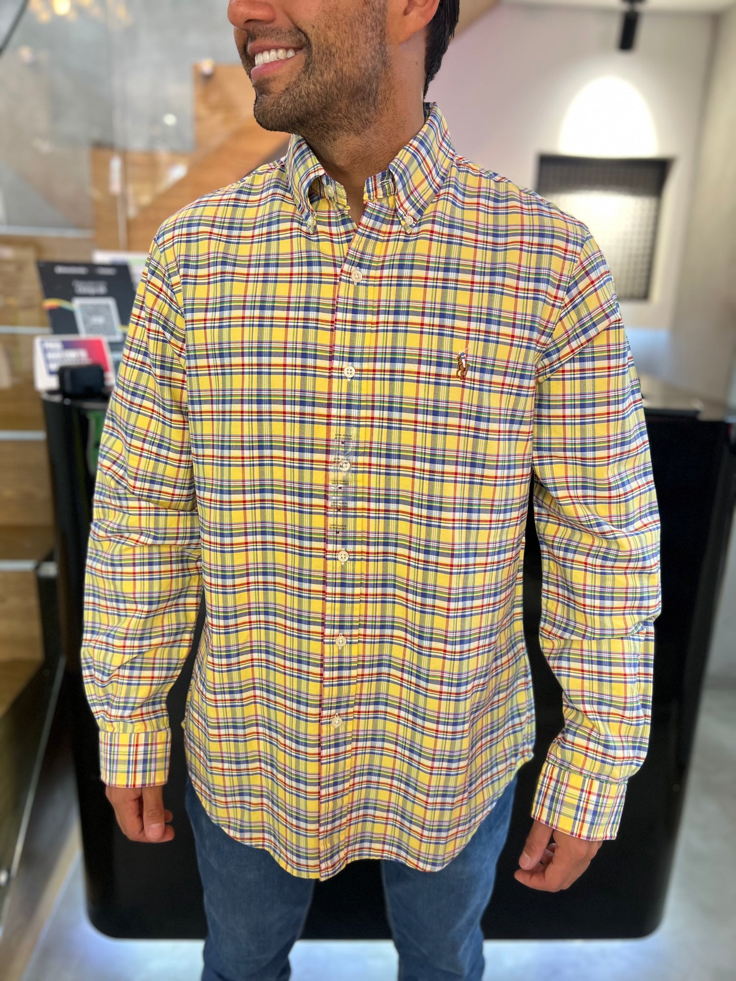 Camisa Polo R.L hombre Oxford