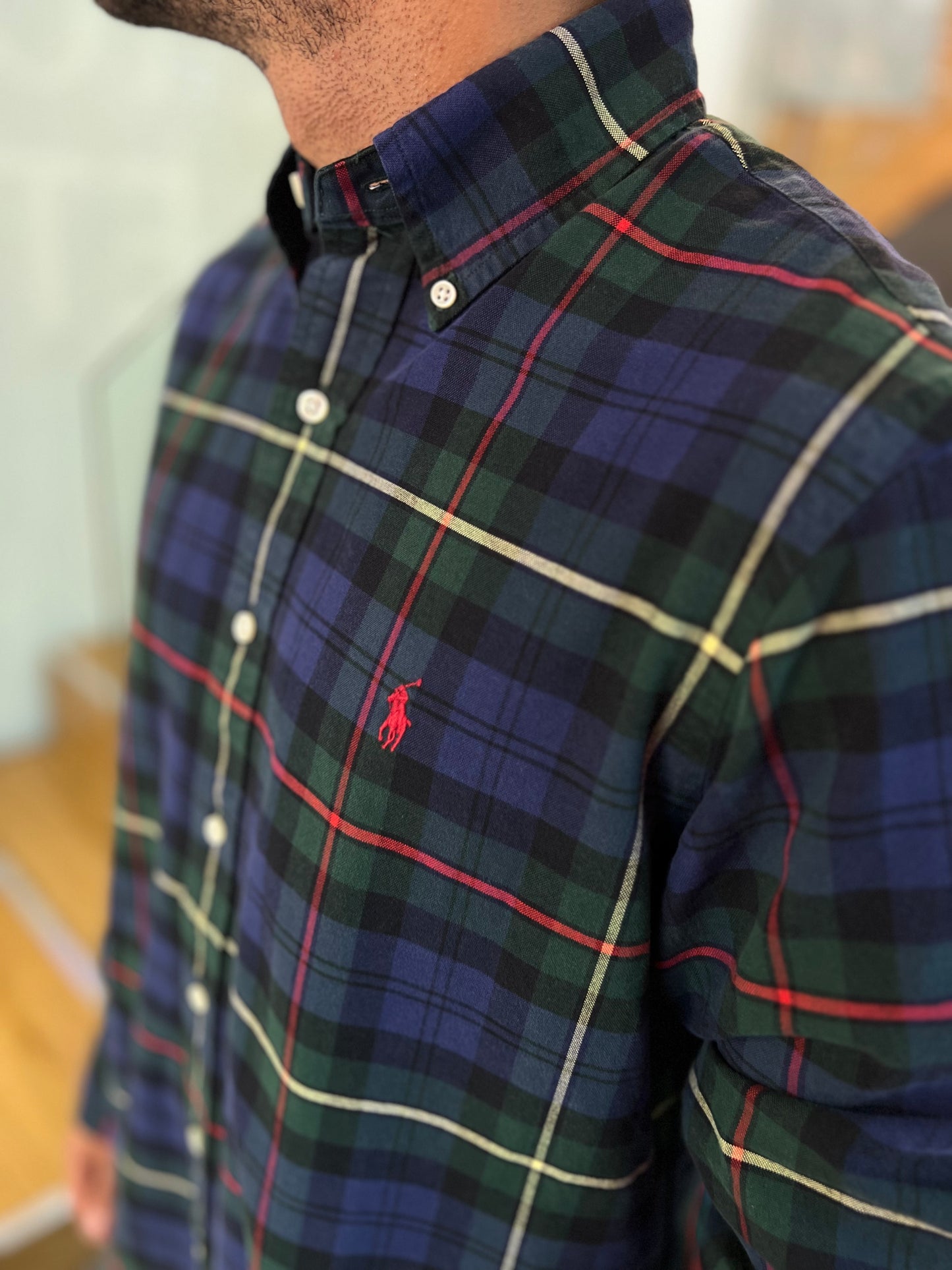 Camisa Polo R.L hombre Oxford