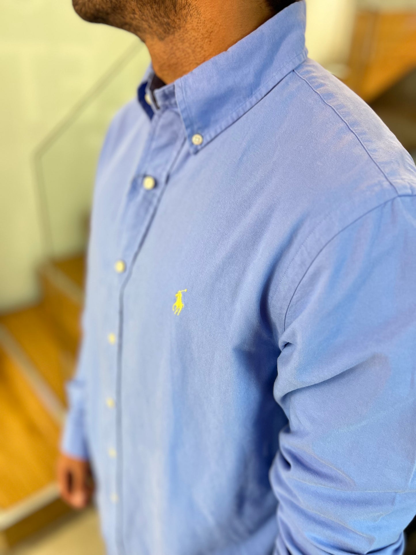 Camisa Polo R.L hombre Oxford