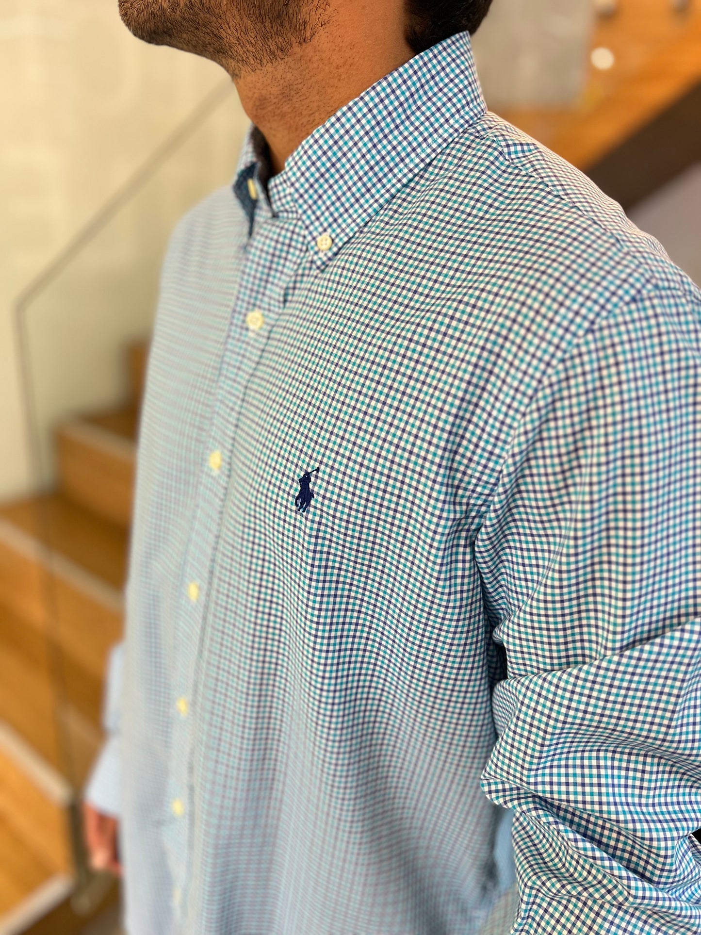 Camisa Polo R.L hombre Algodón