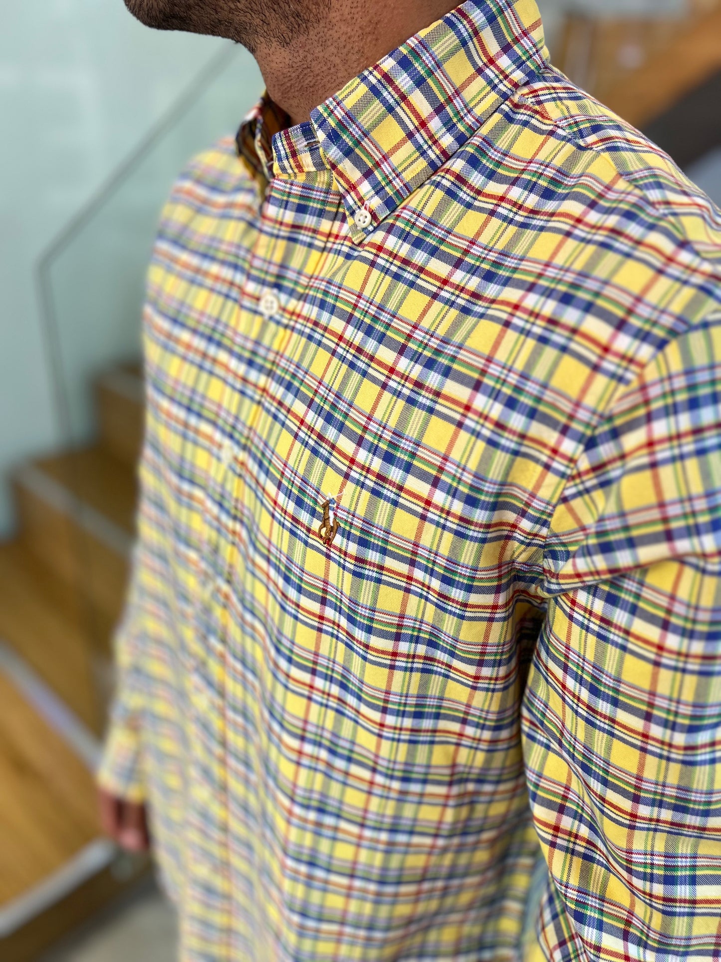 Camisa Polo R.L hombre Oxford