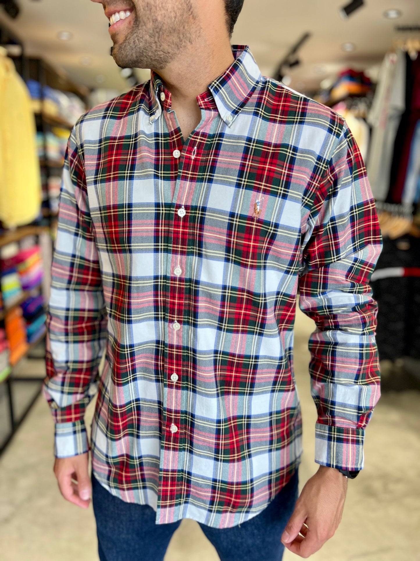 Camisa Polo R.L hombre Oxford