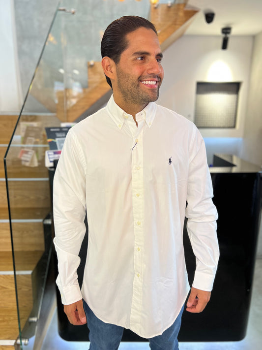Camisa Polo R.L hombre Algodón Custom Fit