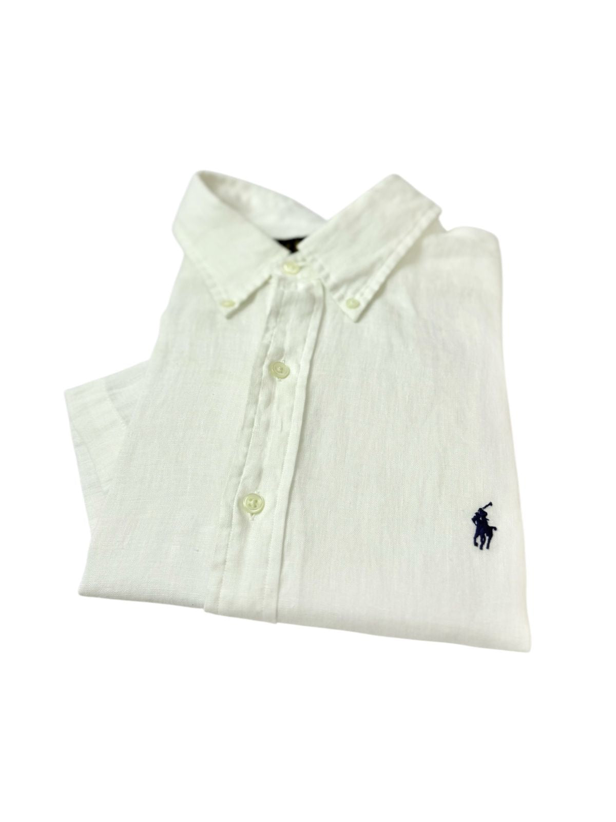 Camisa Polo R.L hombre Manga Corta Lino