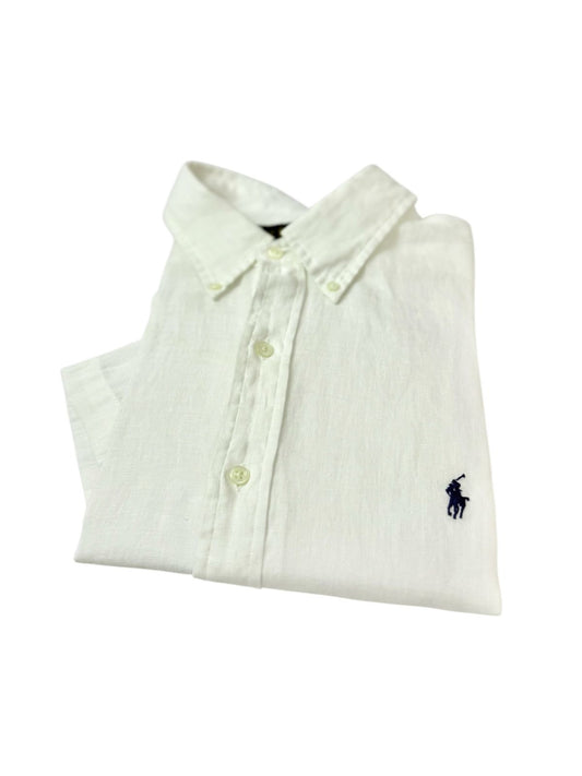 Camisa Polo R.L hombre Manga Corta Lino