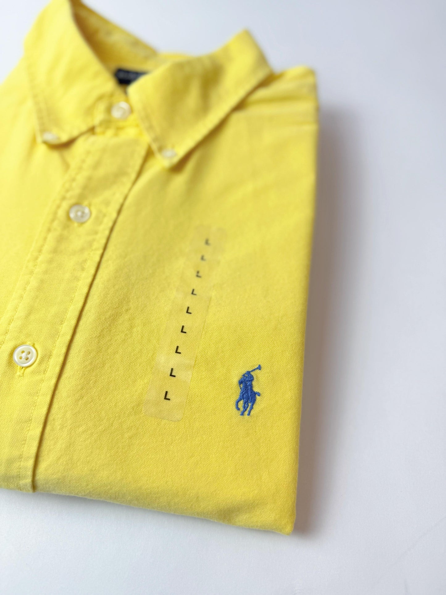 Camisa Polo R.L hombre Oxford Amarilla