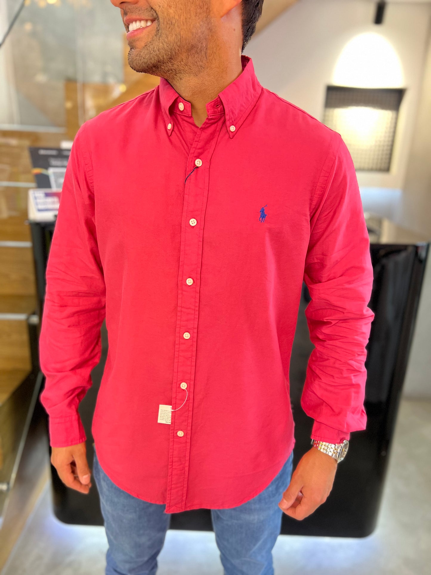 Camisa Polo R.L hombre Algodón