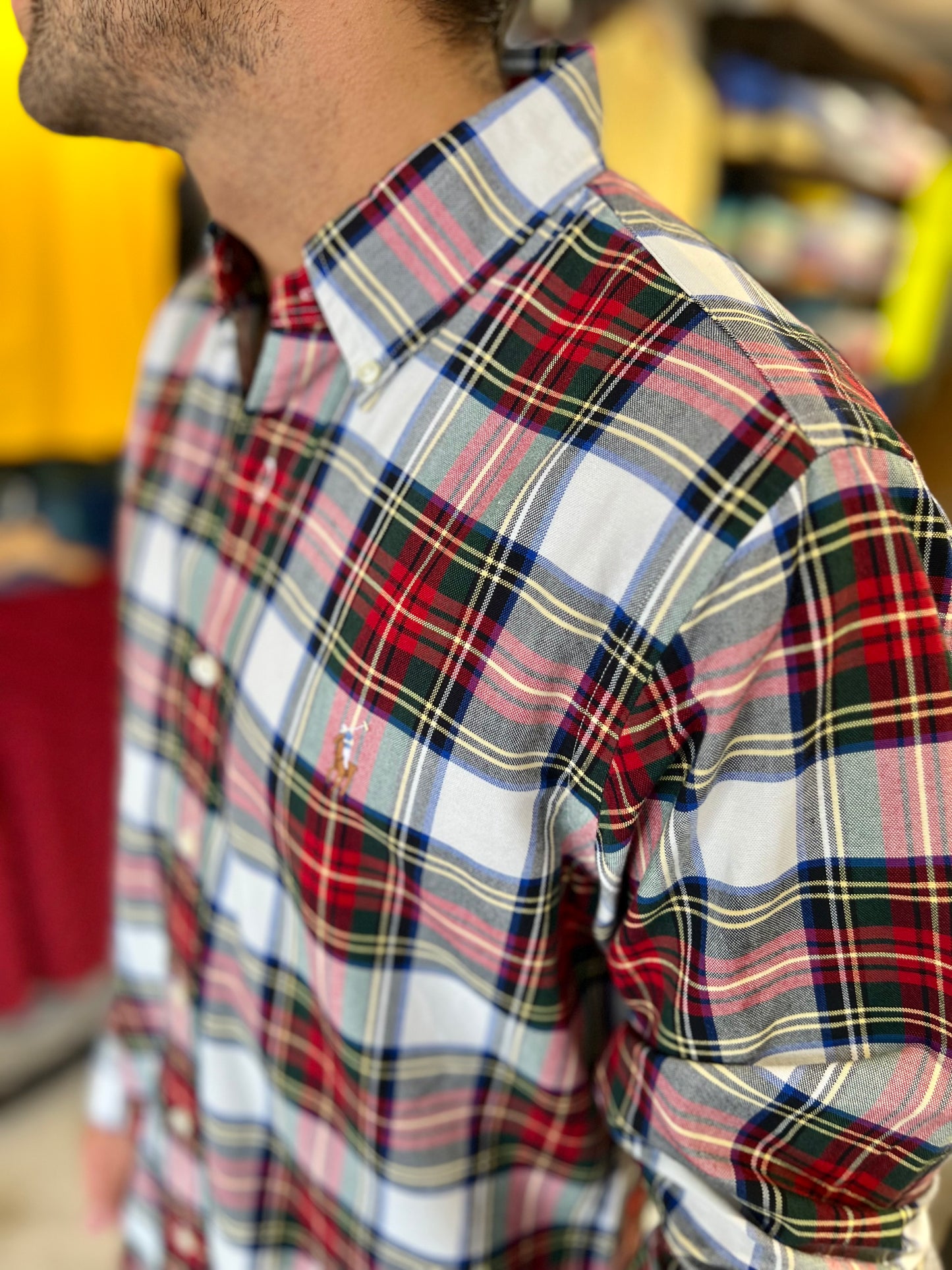 Camisa Polo R.L hombre Oxford