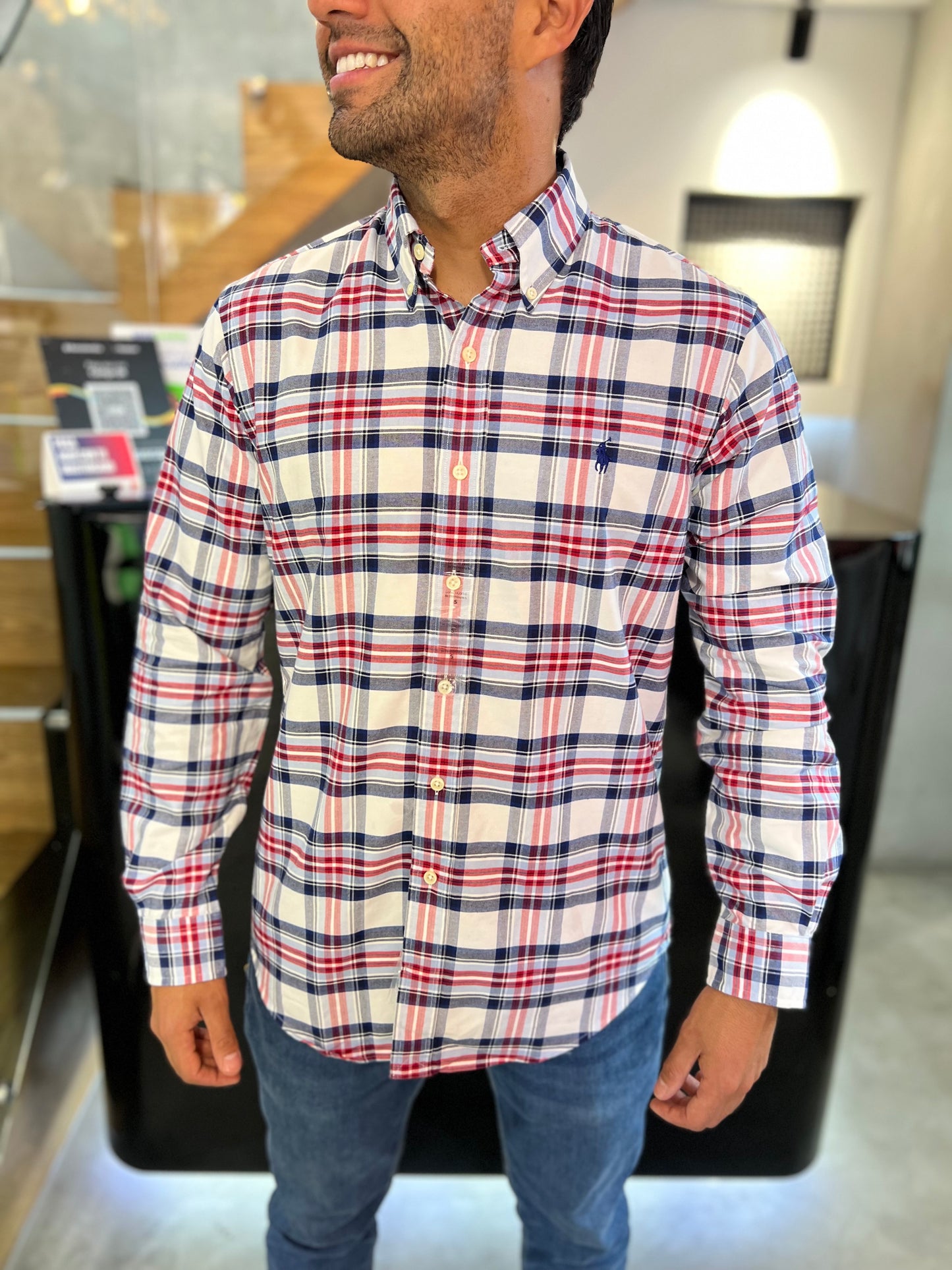 Camisa Polo R.L hombre Oxford