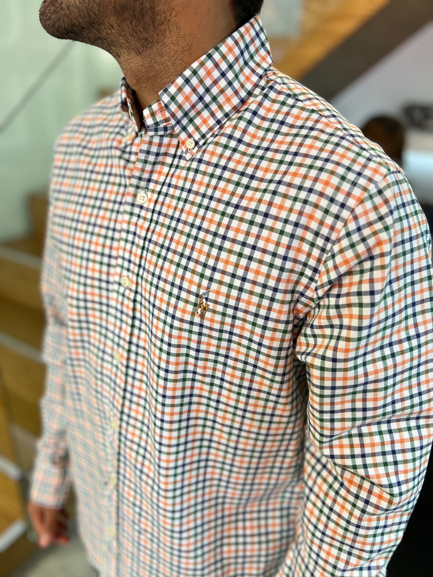 Camisa Polo R.L hombre Oxford