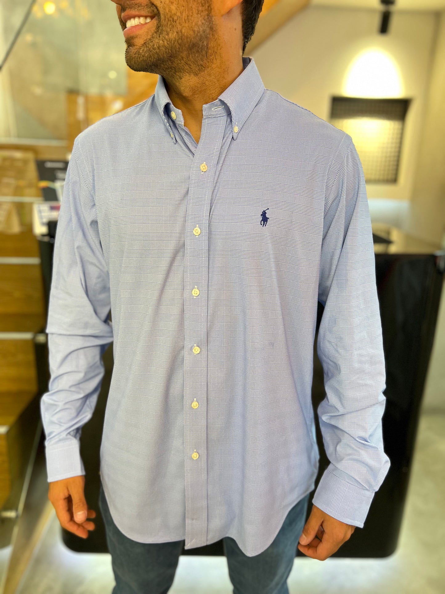 Camisa Polo R.L hombre Algodón