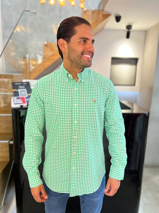 Camisa Polo R.L hombre Oxford
