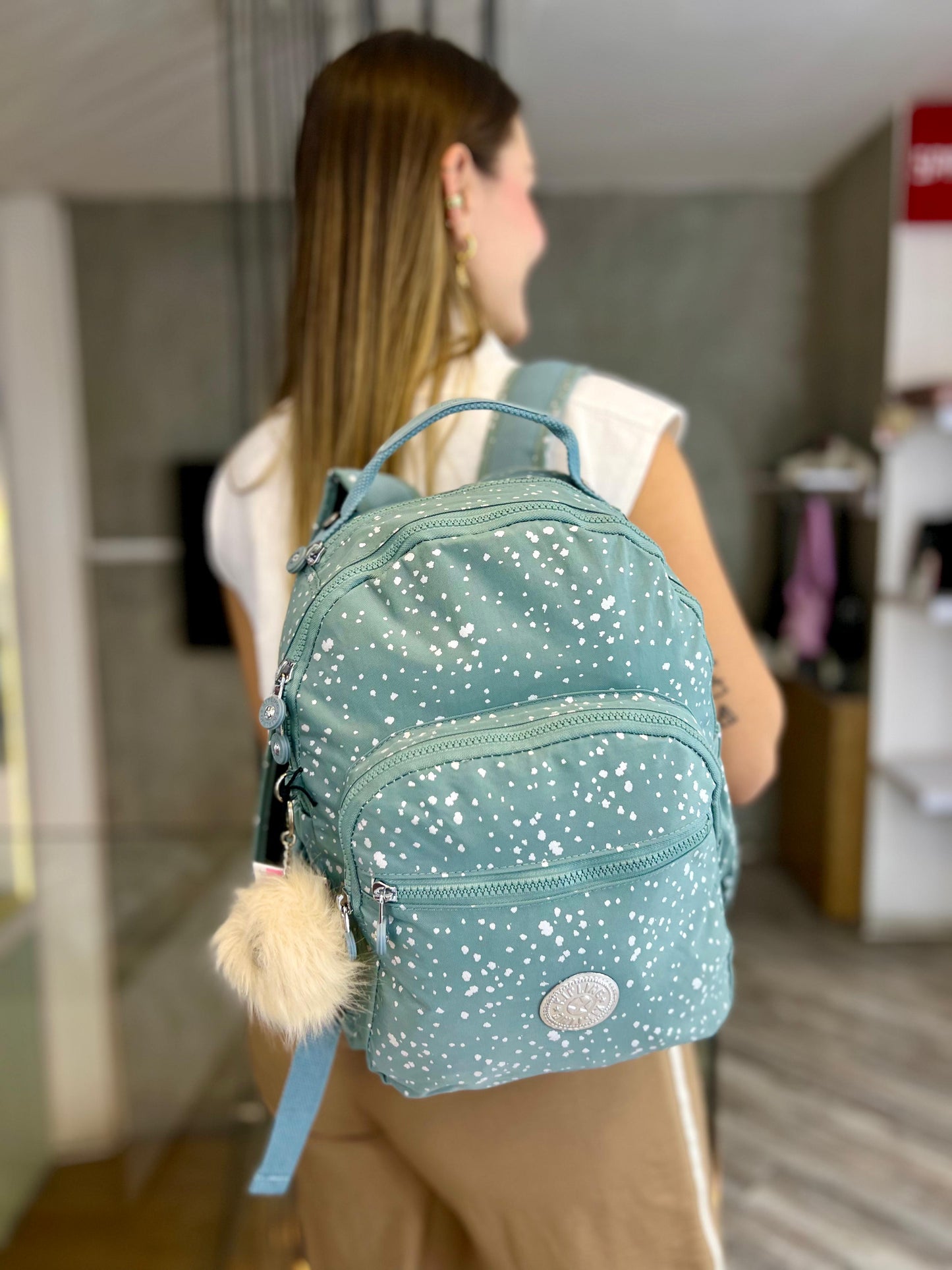 Morral talla M Celeste Estampado