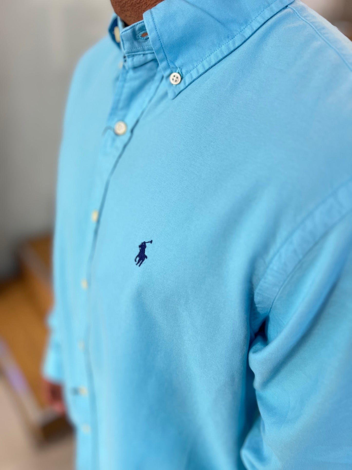 Camisa Polo R.L hombre Oxford