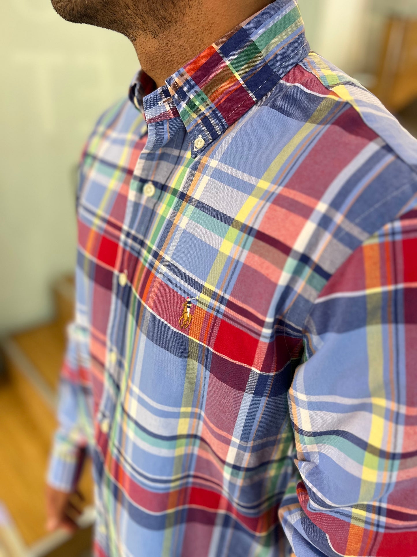 Camisa Polo R.L hombre Oxford
