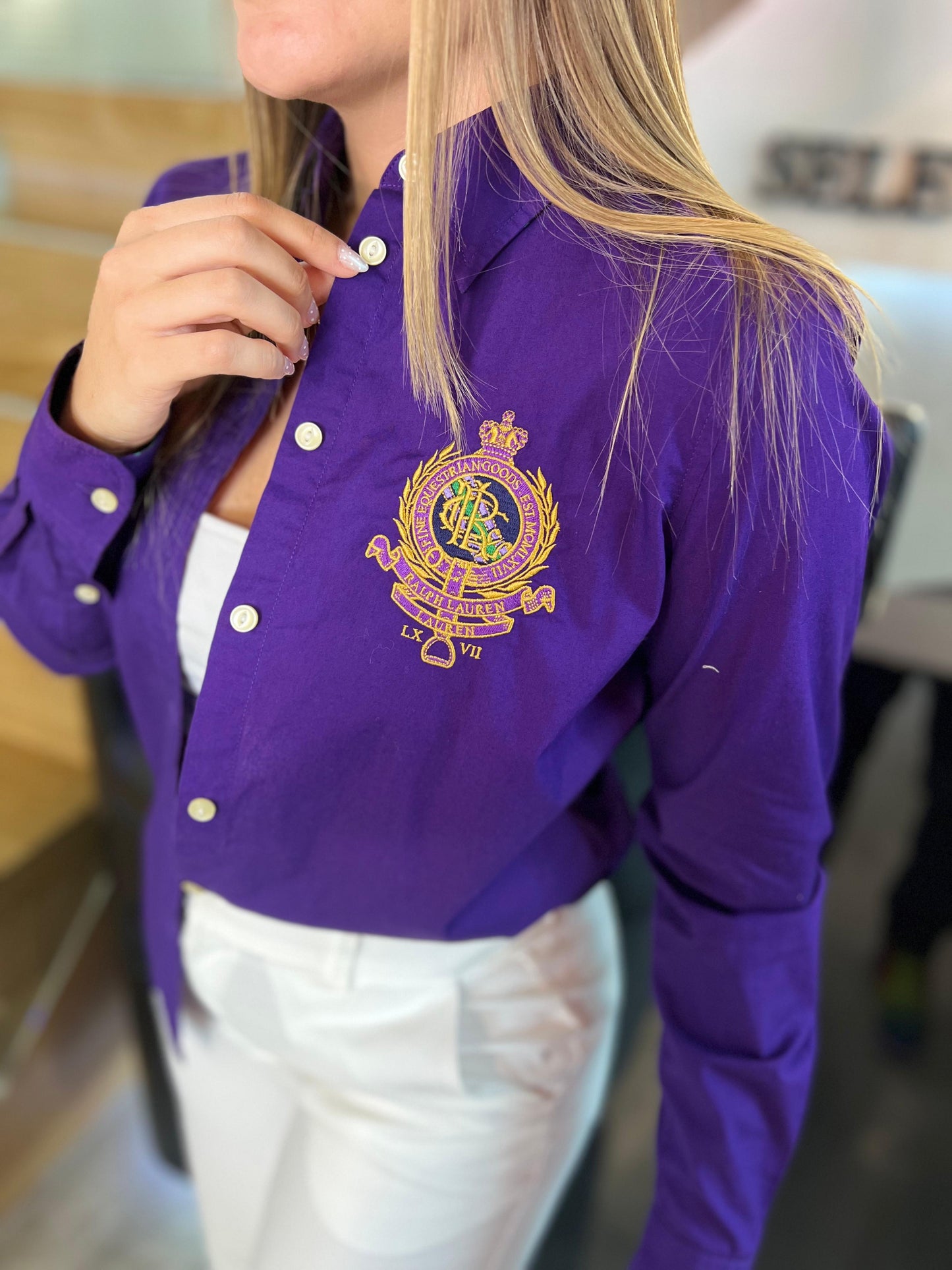 Camisa Polo R.L dama