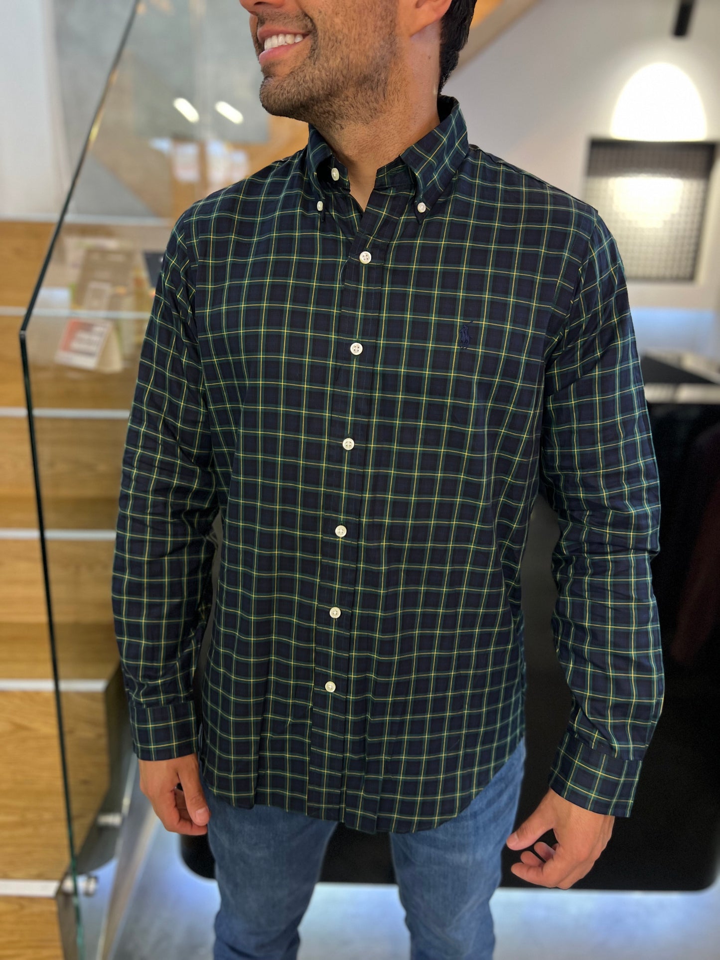 Camisa Polo R.L hombre Algodón