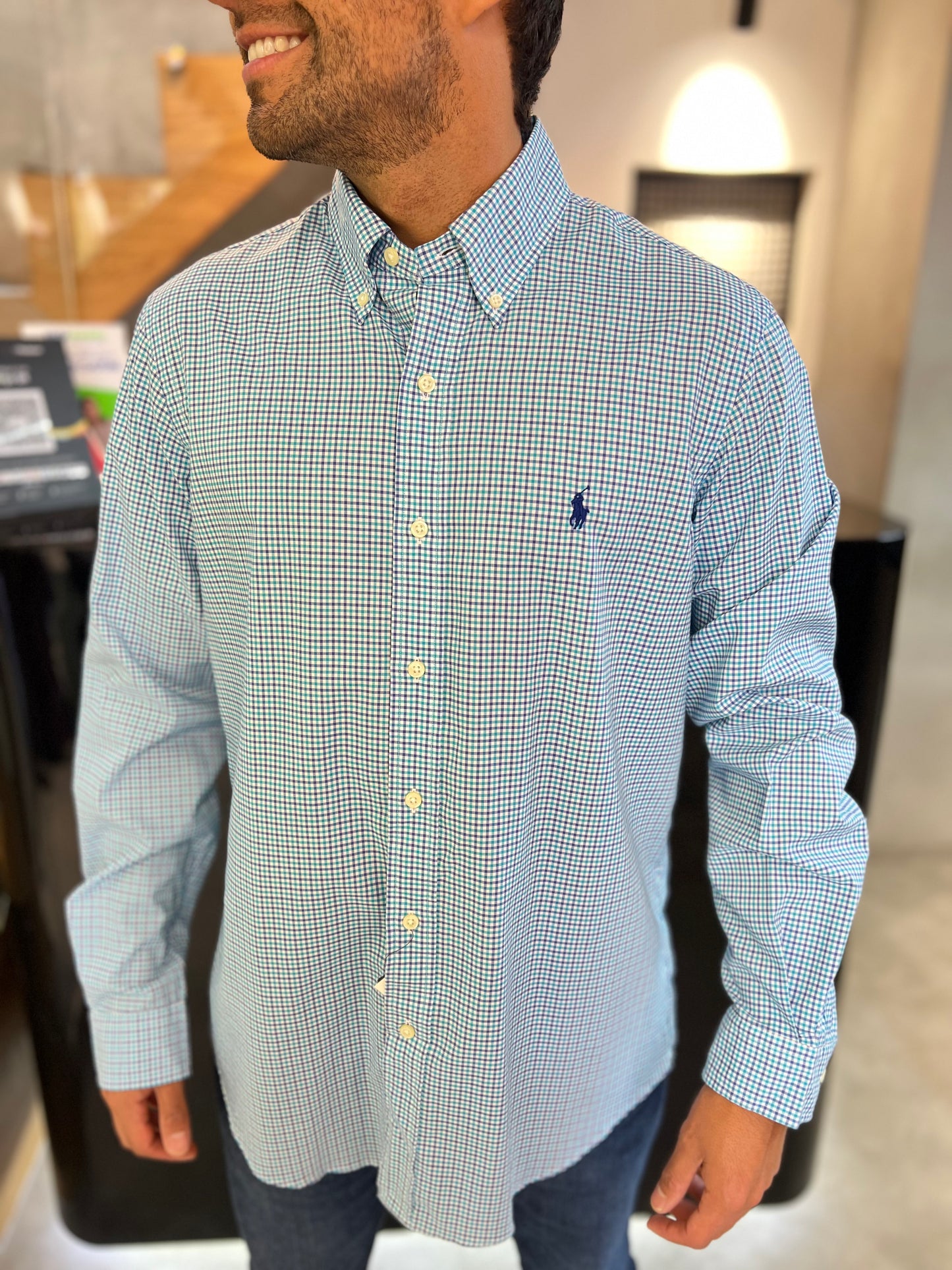 Camisa Polo R.L hombre Algodón