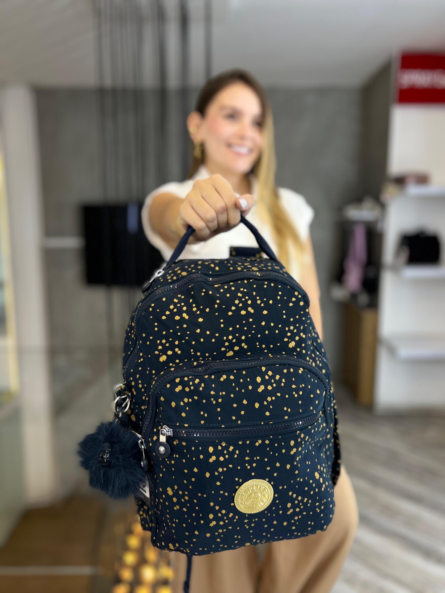 Morral talla M Azul Estampado