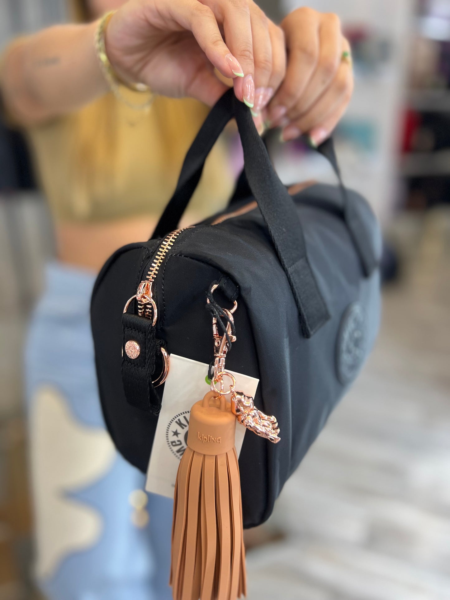 Bolso de Mano Negro de Lujo