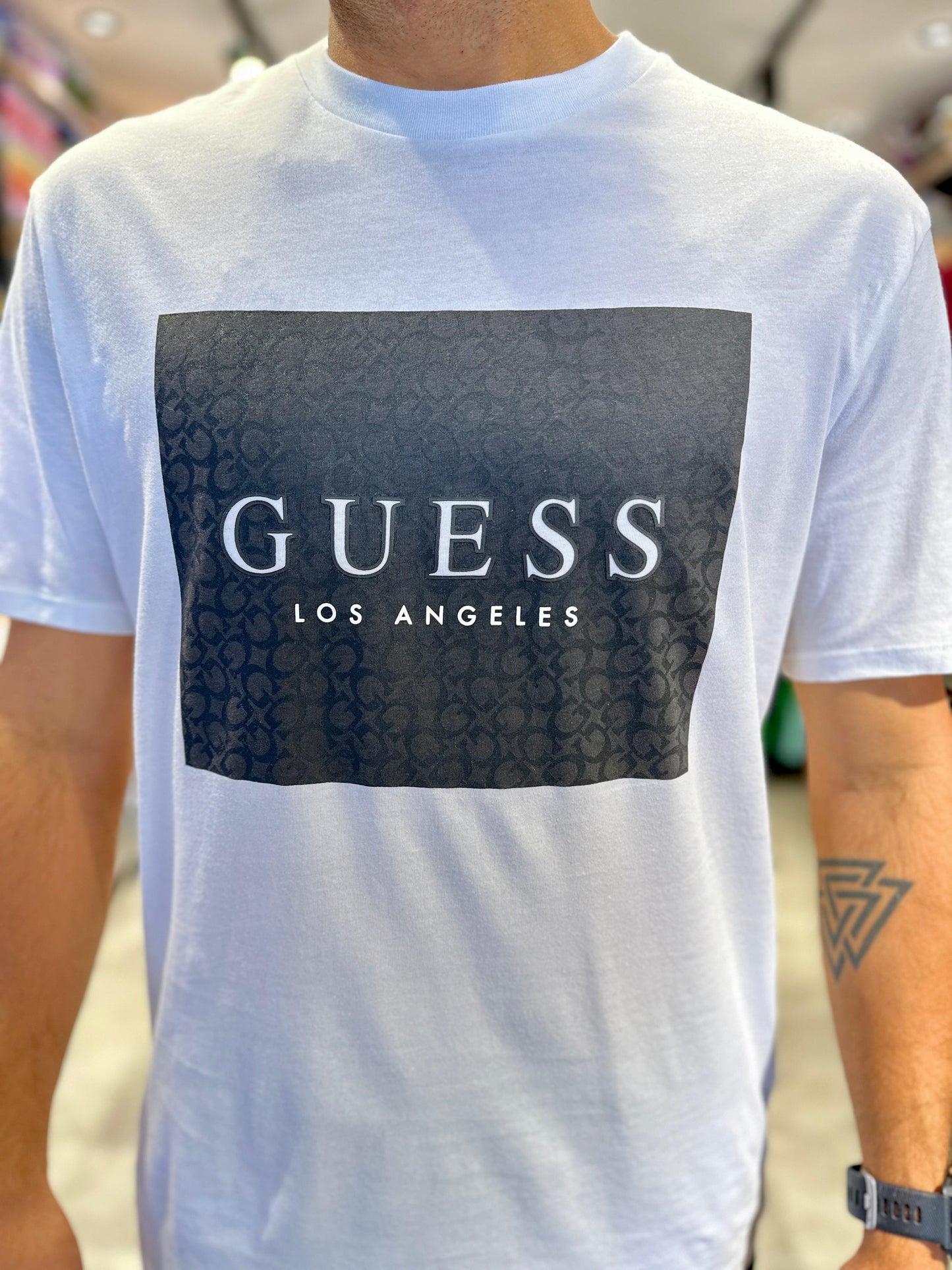 Camiseta Guess Hombre Blanco