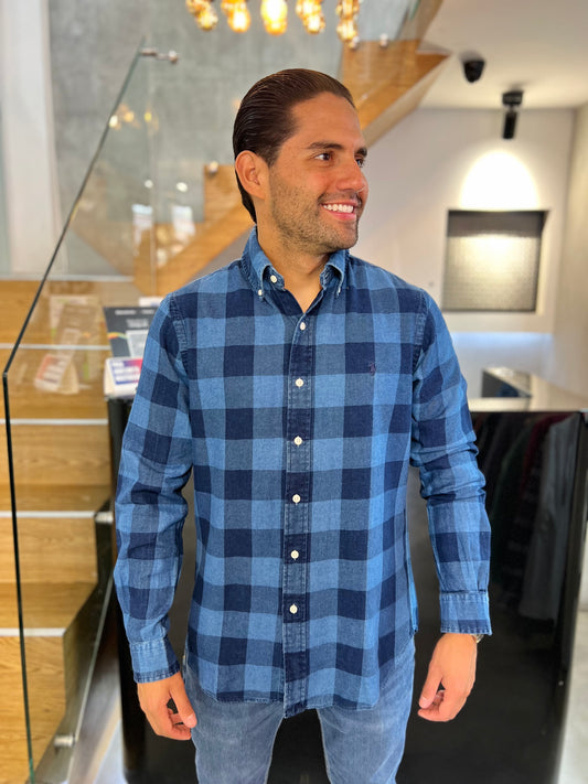 Camisa Polo R.L hombre Oxford