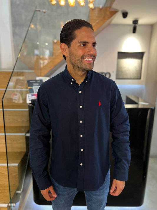 Camisa Polo R.L hombre Oxford Custom Fit