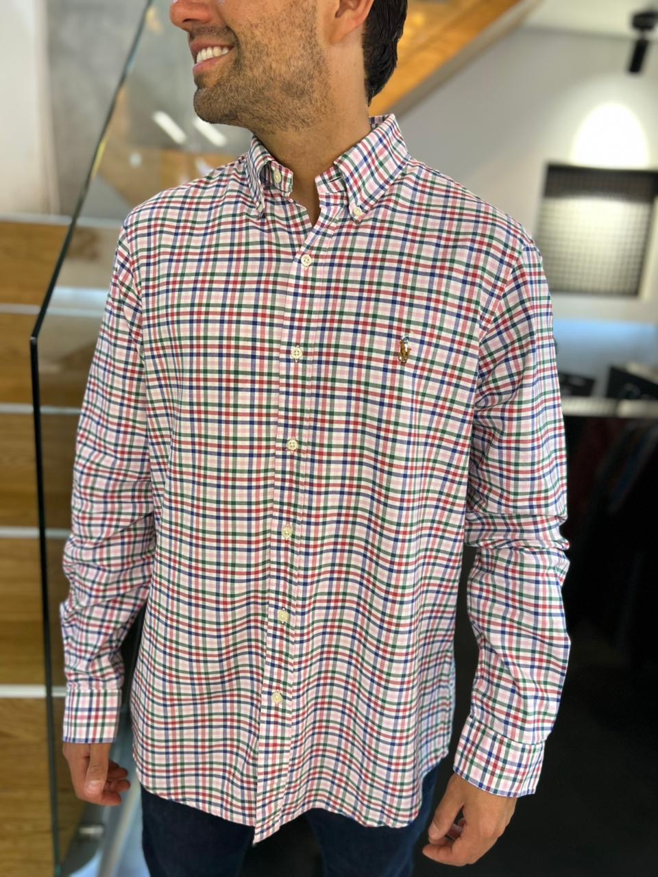 Camisa Polo R.L hombre Oxford