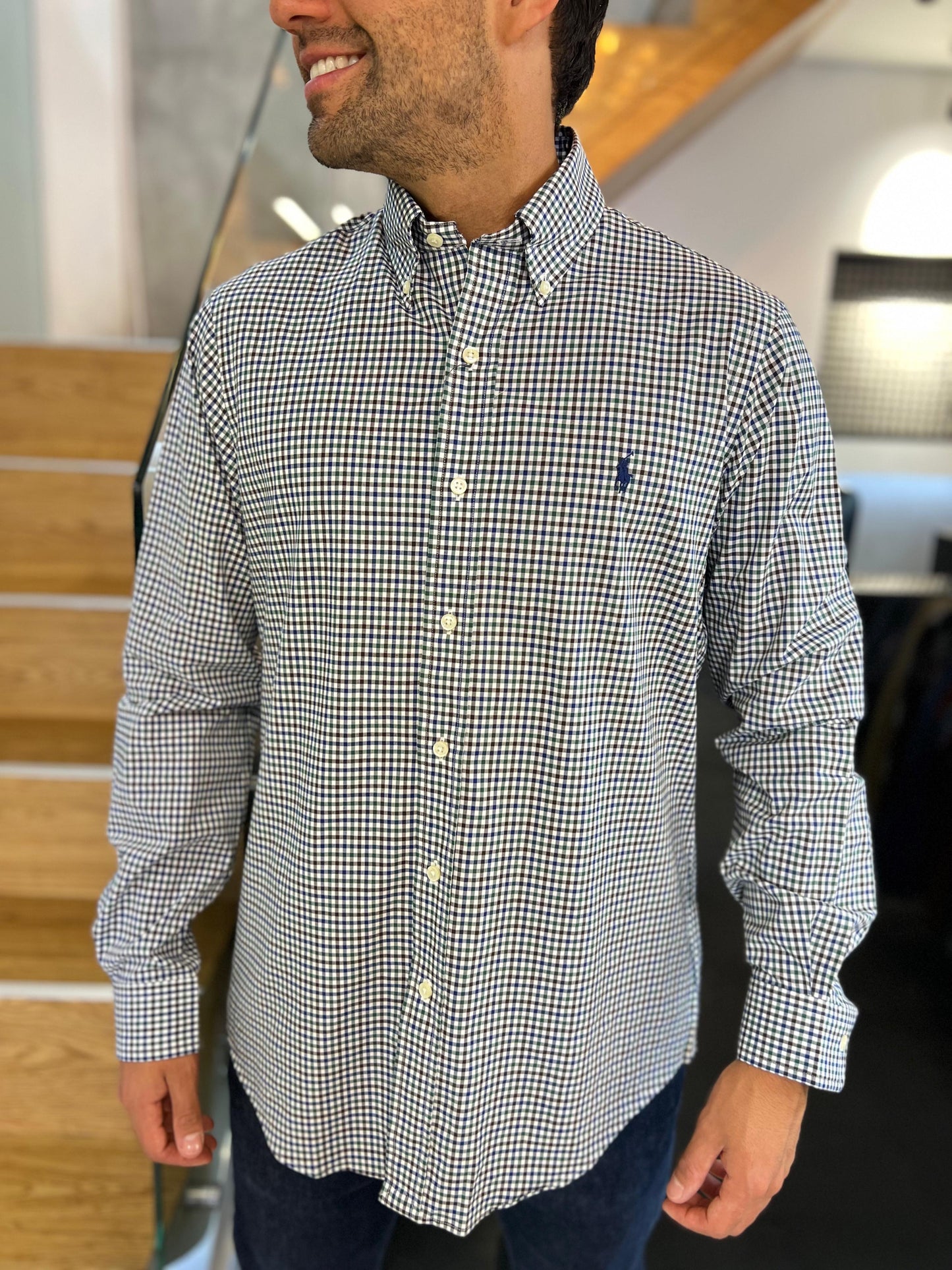 Camisa Polo R.L hombre Algodón