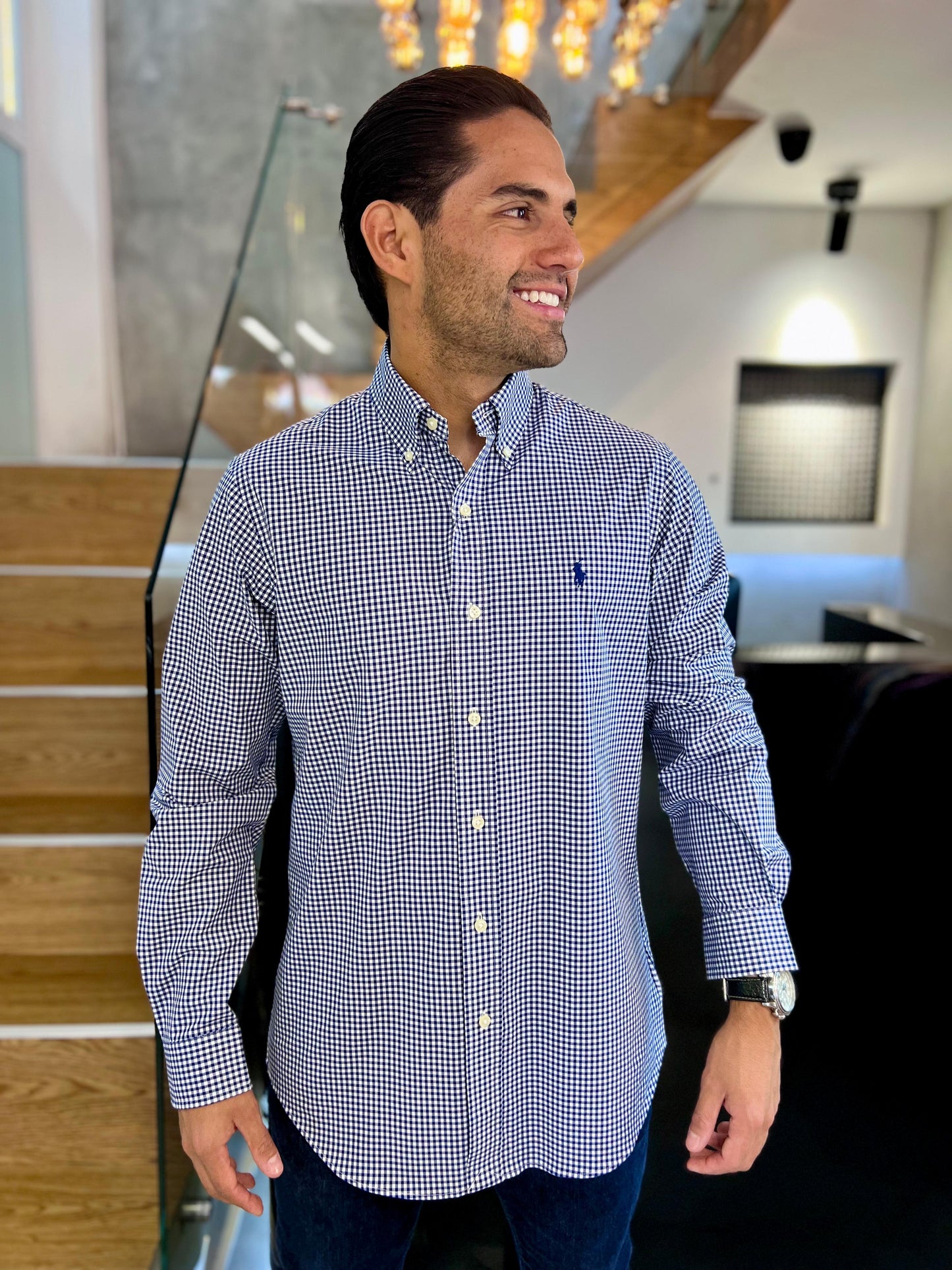 Camisa Polo R.L hombre Algodón
