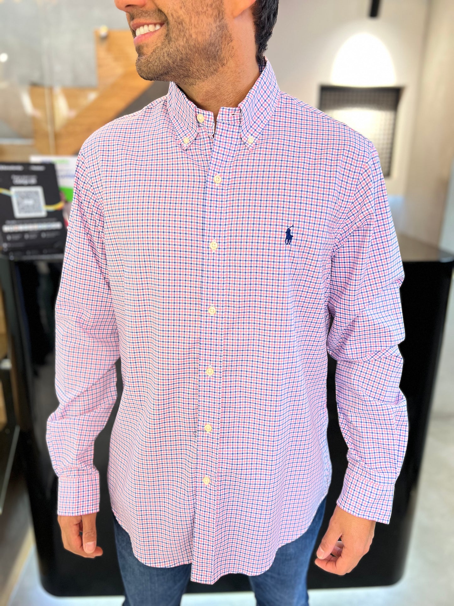 Camisa Polo R.L hombre Algodón