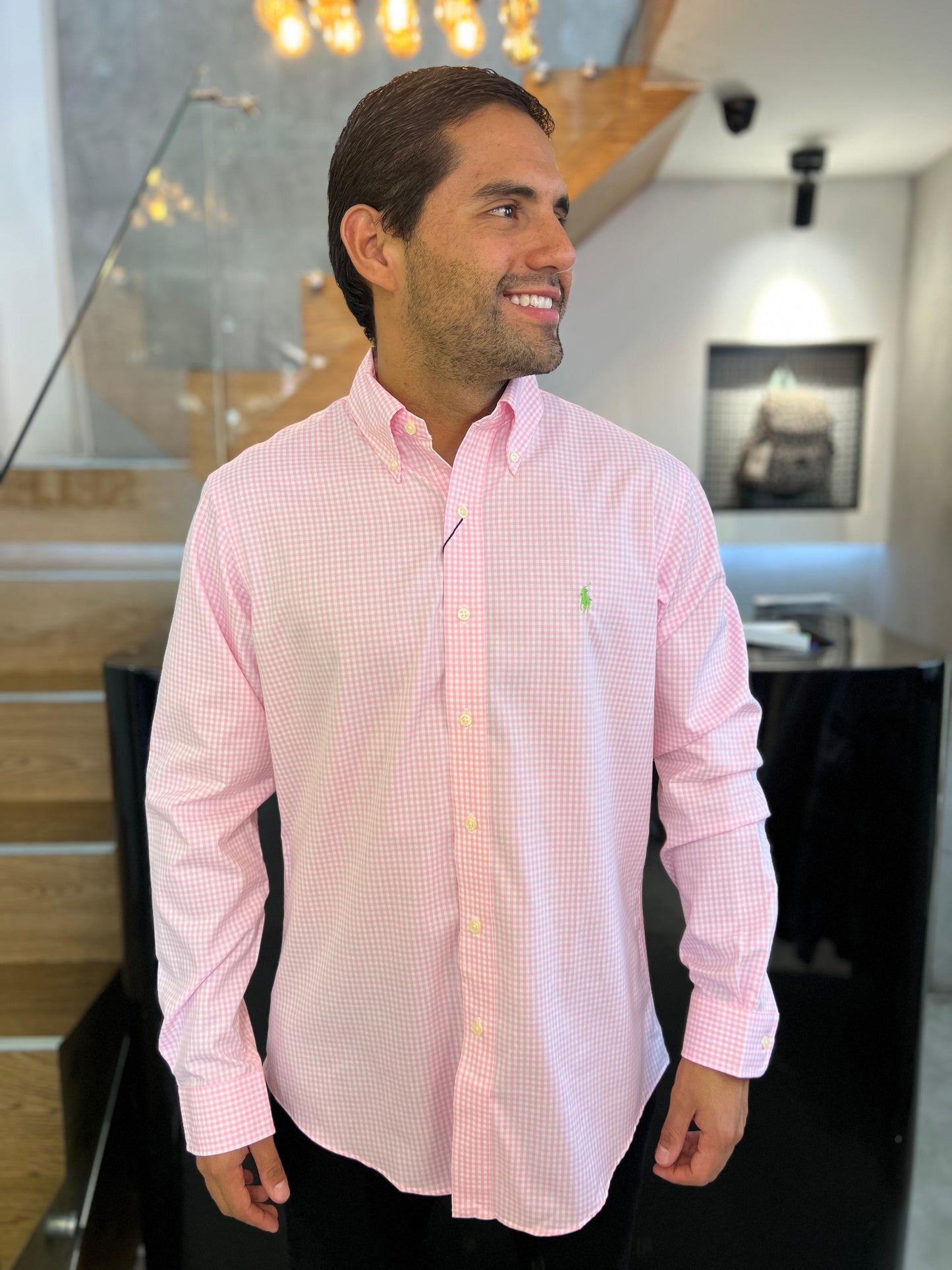 Camisa Polo R.L hombre Algodón