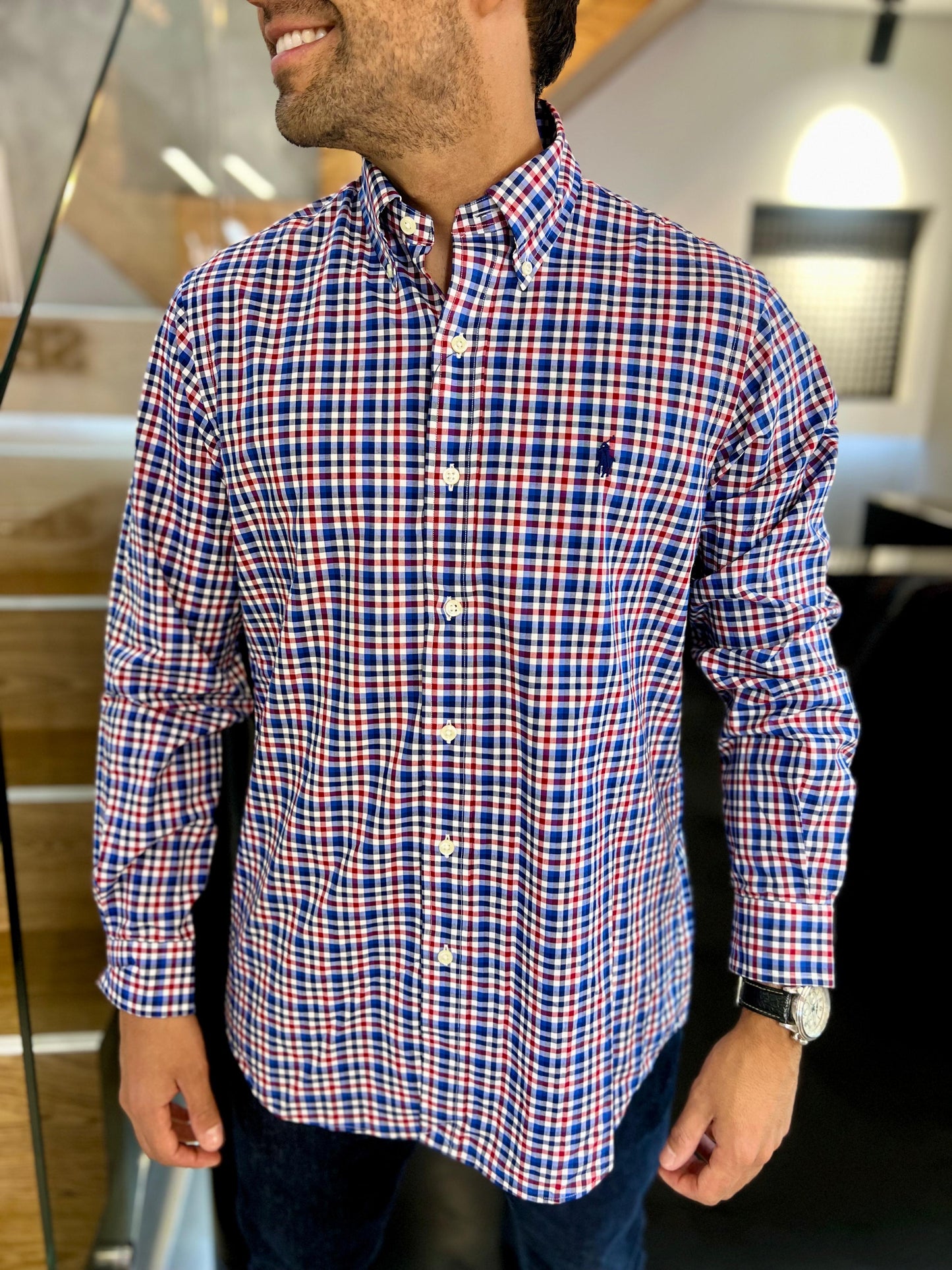 Camisa Polo R.L hombre Algodón