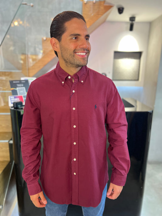 Camisa Polo R.L hombre Oxford