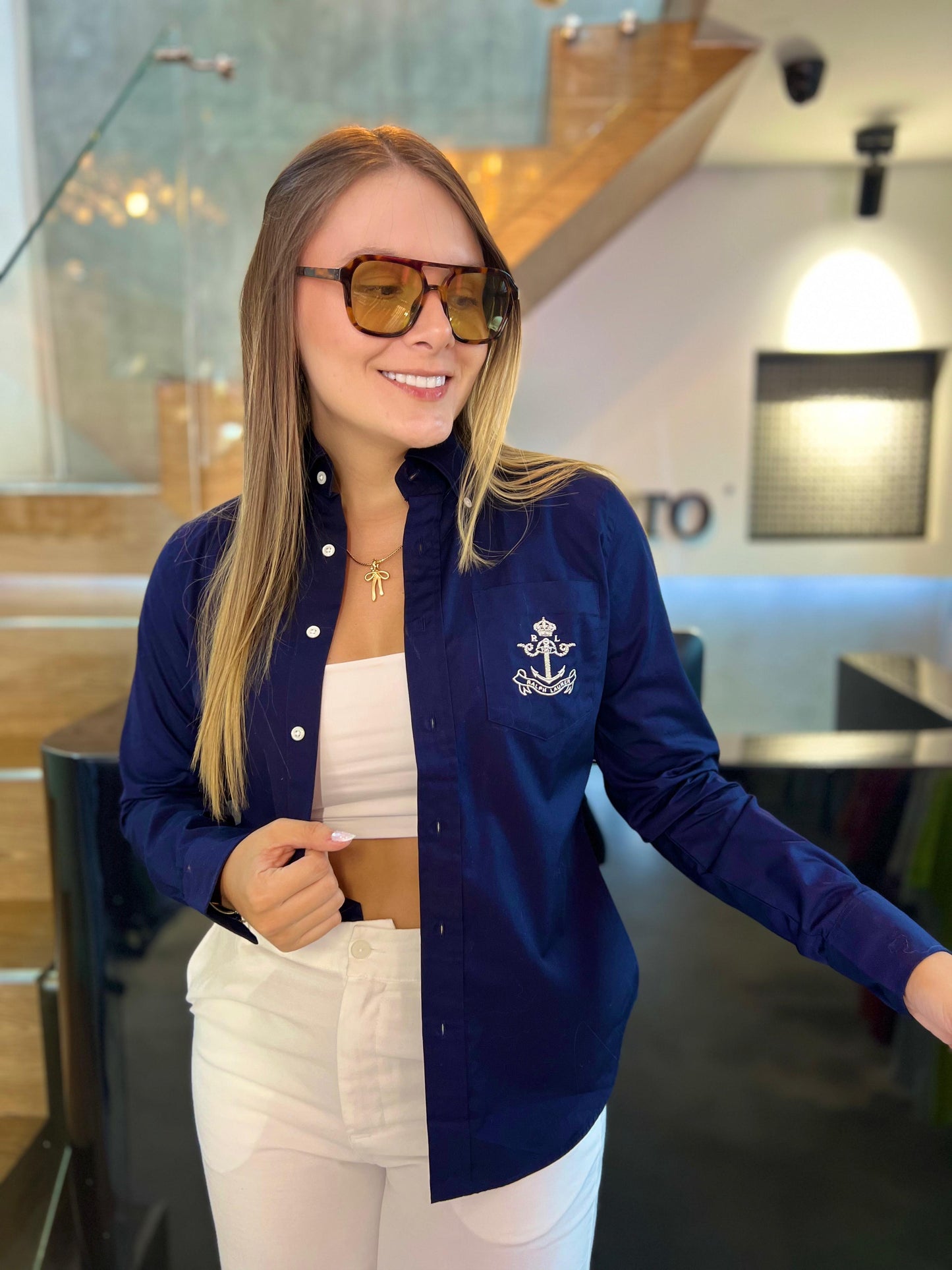 Camisa Polo R.L dama