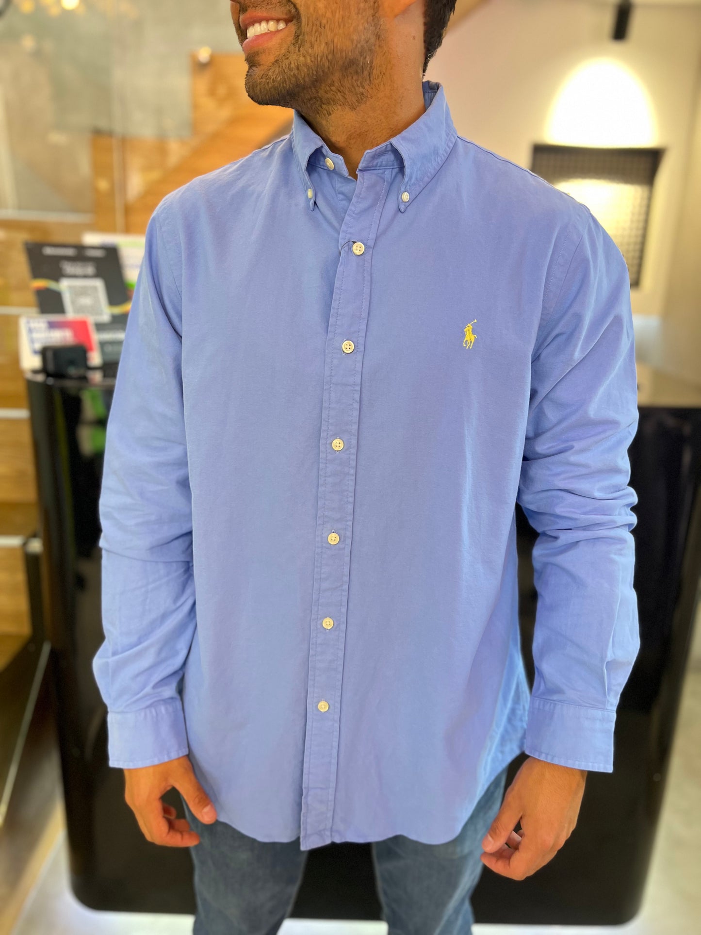 Camisa Polo R.L hombre Oxford