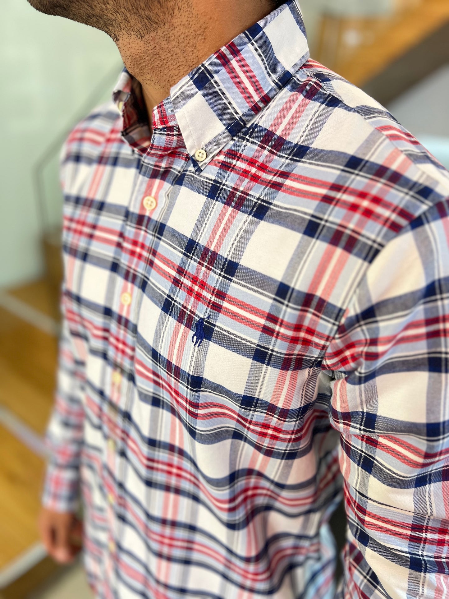 Camisa Polo R.L hombre Oxford