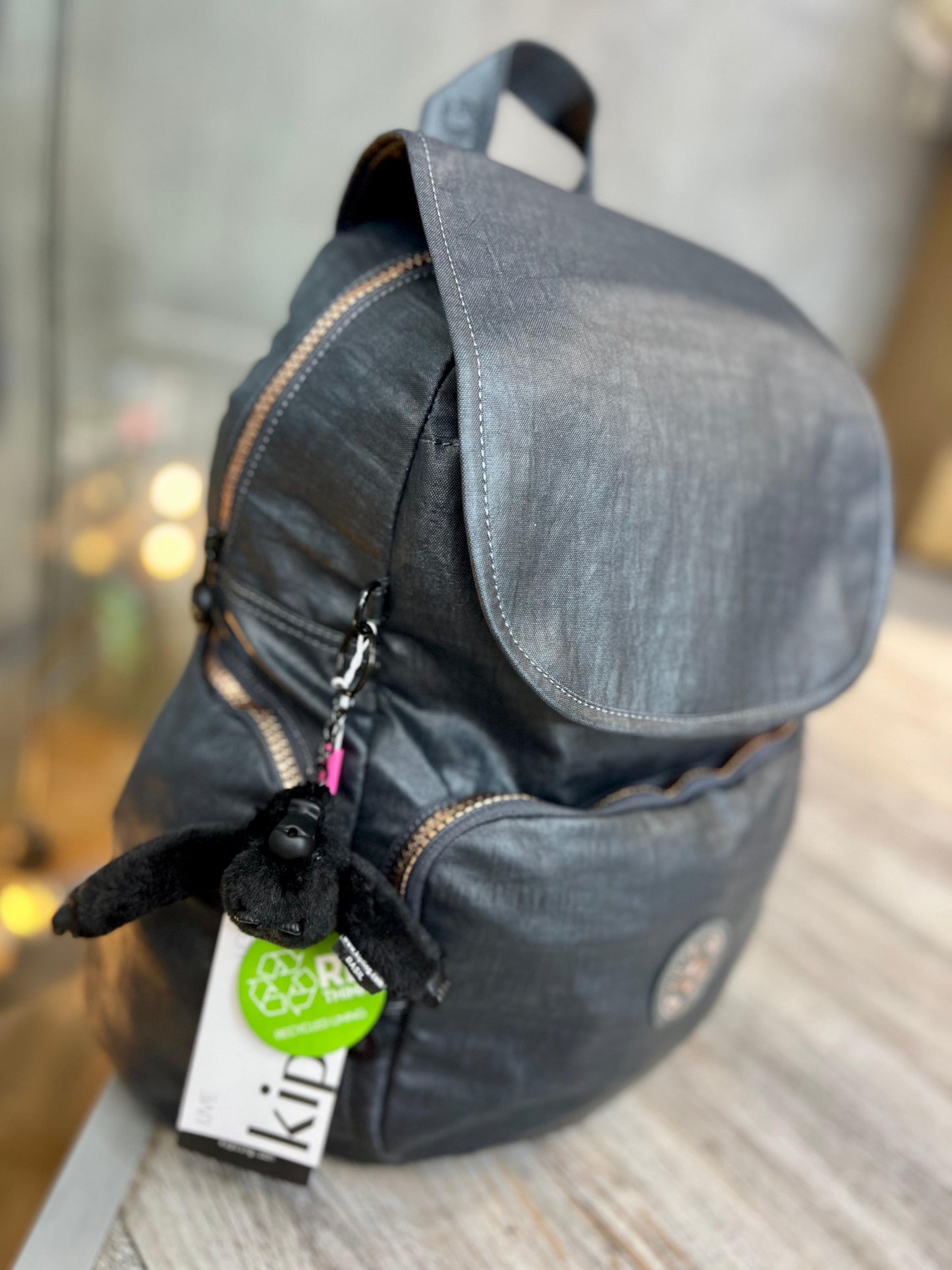 Morral City Pack Talla M Gris Metalizado